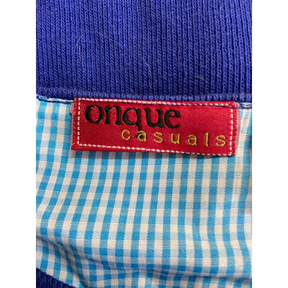 Vintage Onque Casuals Cardigan Small Blue Ugly Christmas Sweater Snowman Stars - Picture 4 of 10